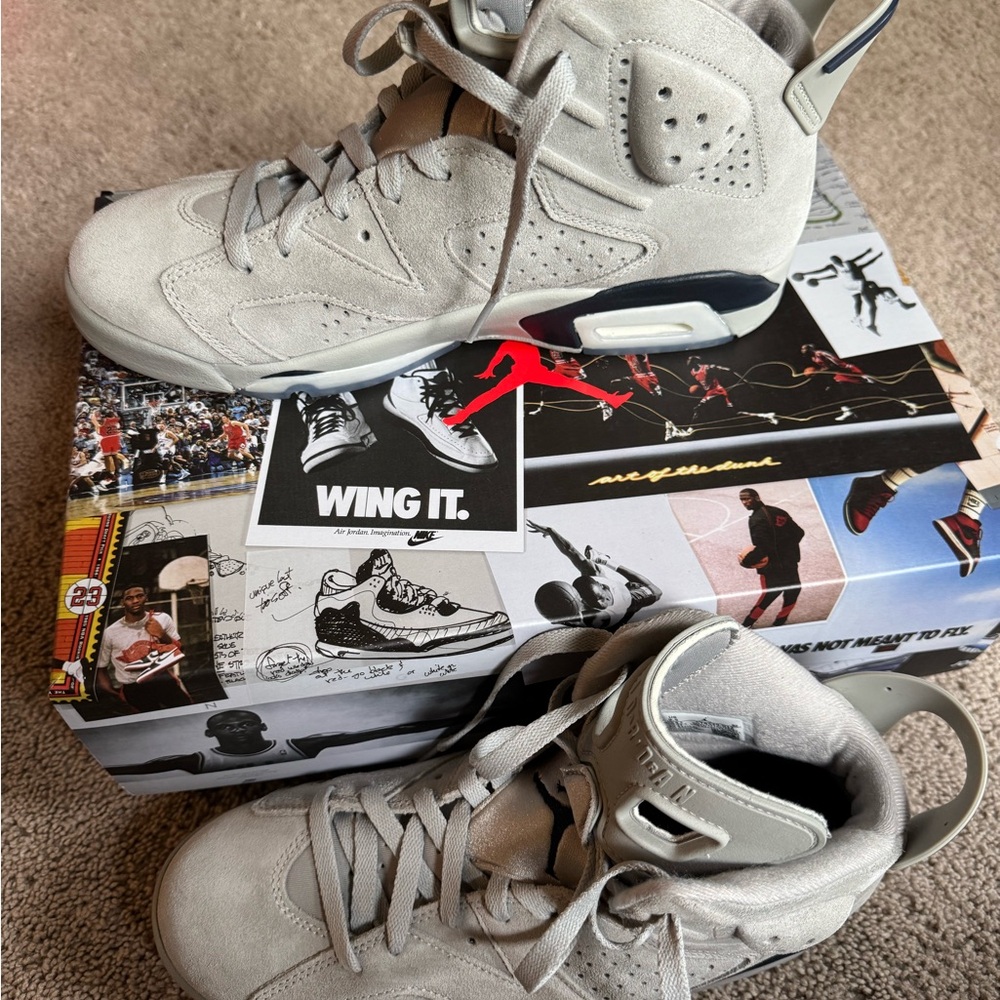 6 Georgetown Jordan Sneakers - Gray